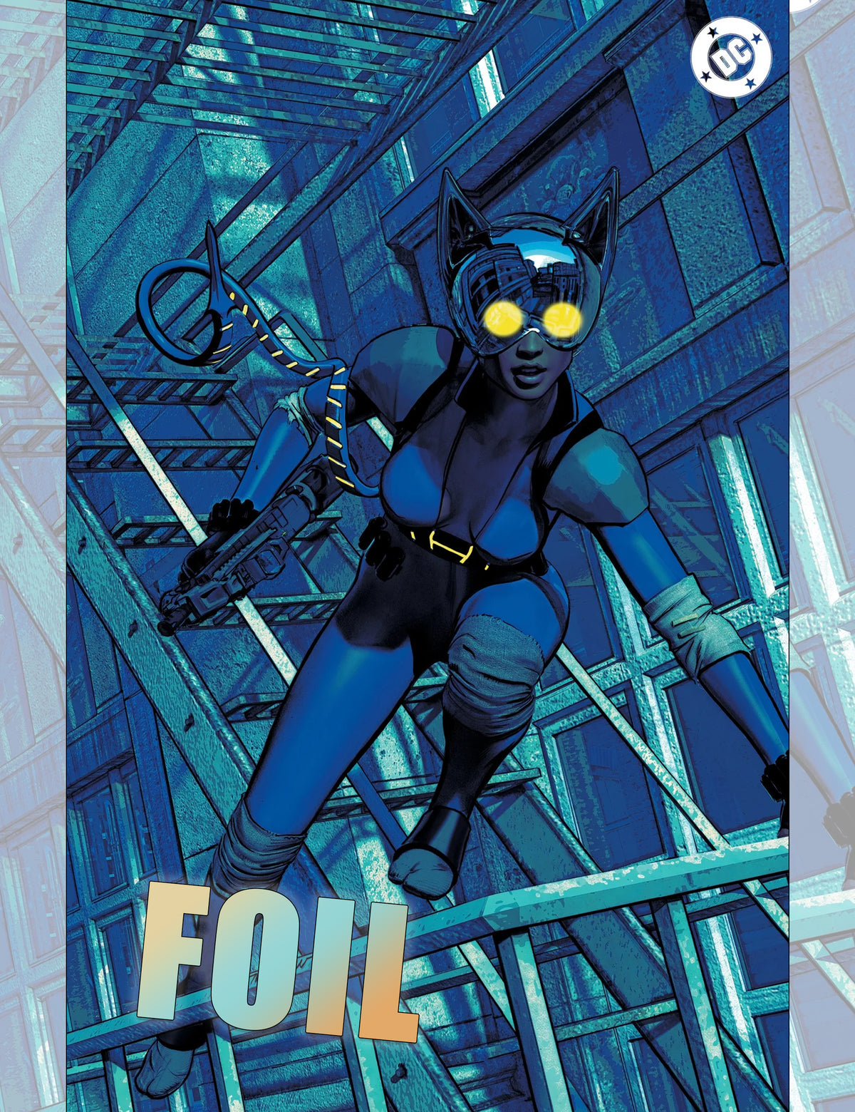 Absolute Catwoman #2 - Mike Mayhew - Virgin Foil Variant (Blue)