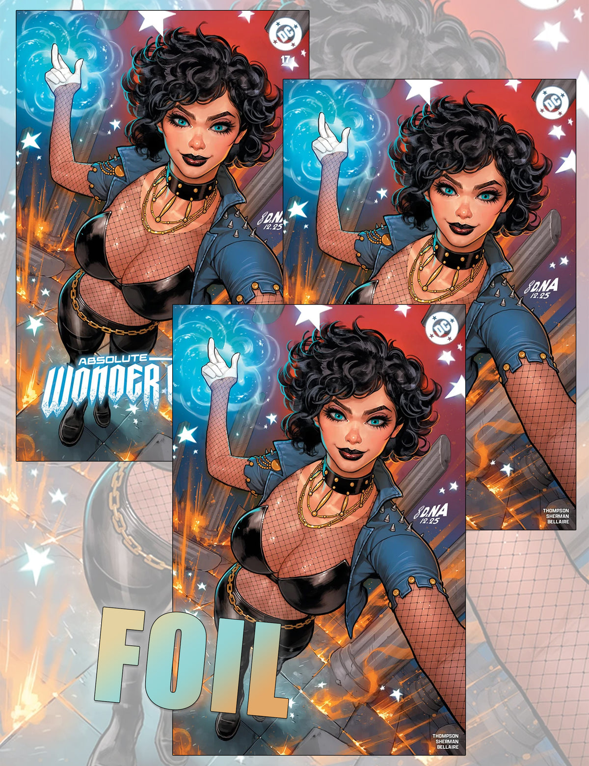 Absolute Wonder Woman #17 - David Nakayama - Trade Dress, Virgin- und Foil-SET