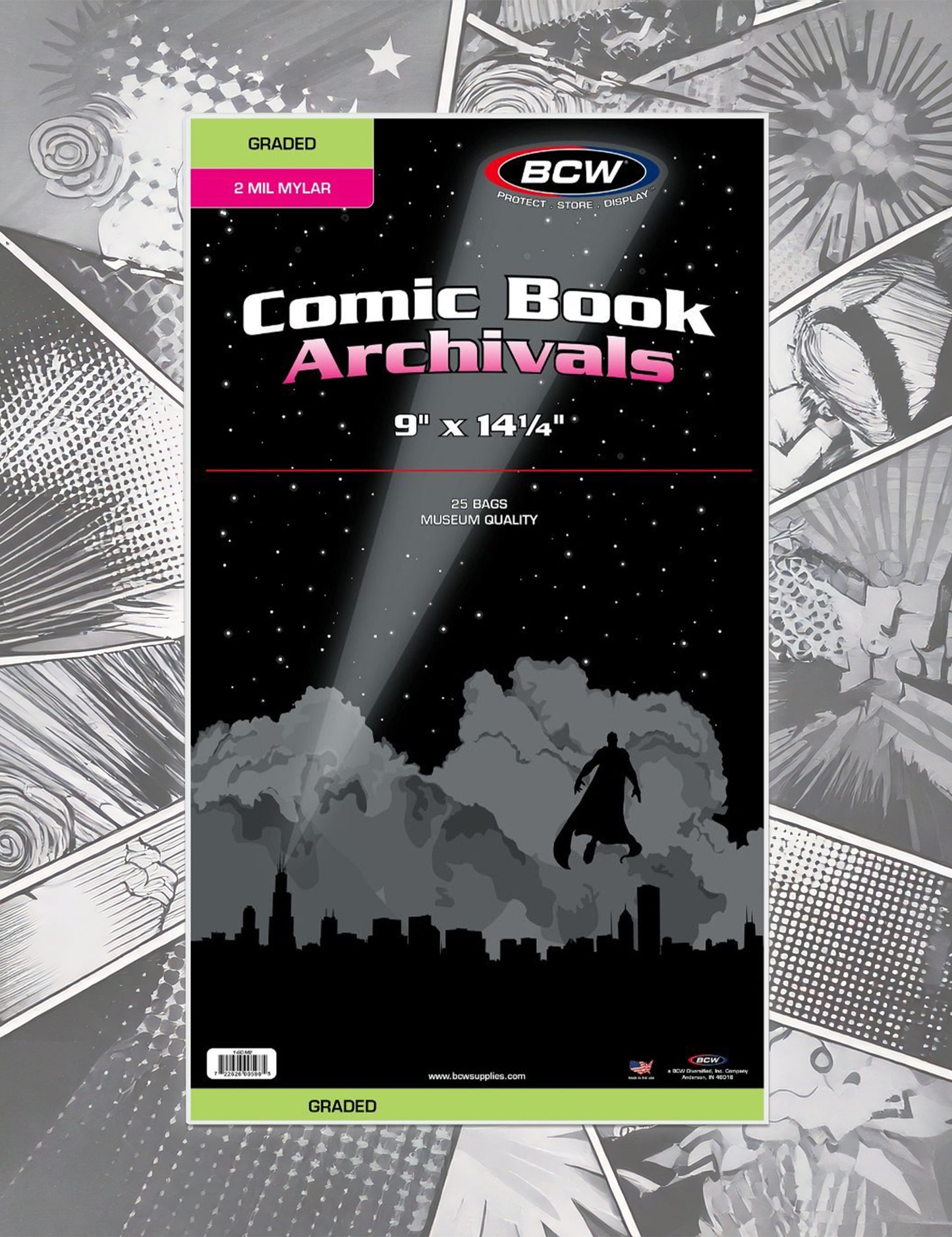 BCW Mylar - Graded Comic Book Bags - 2 MIL