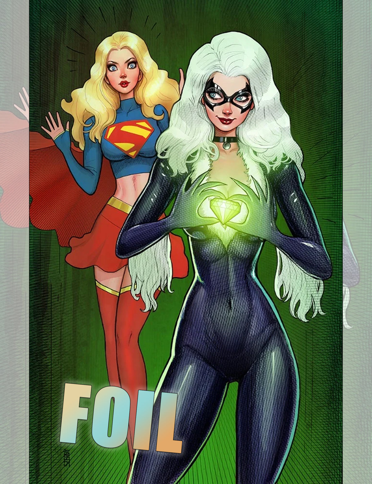 Superman / Spider-man #1 - Nathan Szerdy - Virgin Foil Variant