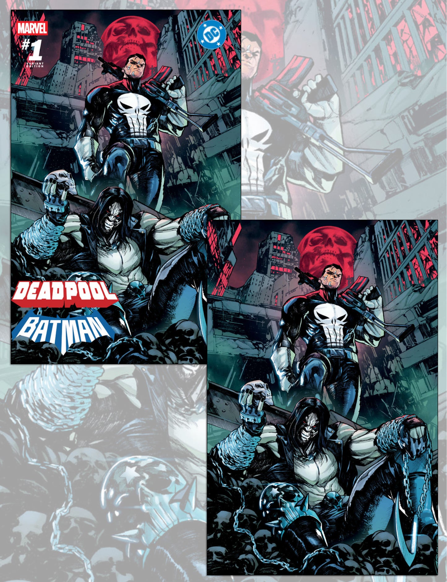 Deadpool / Batman #1 - Alessandro Cappuccio - Trade- + Virgin-Set