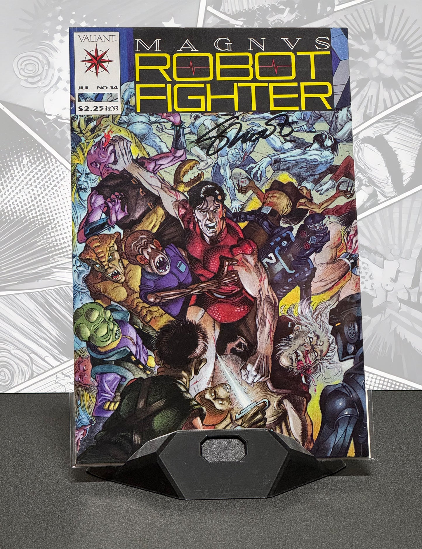 Magnus Robot Fighter #14 - Signiert von Jim Shooter mit COA