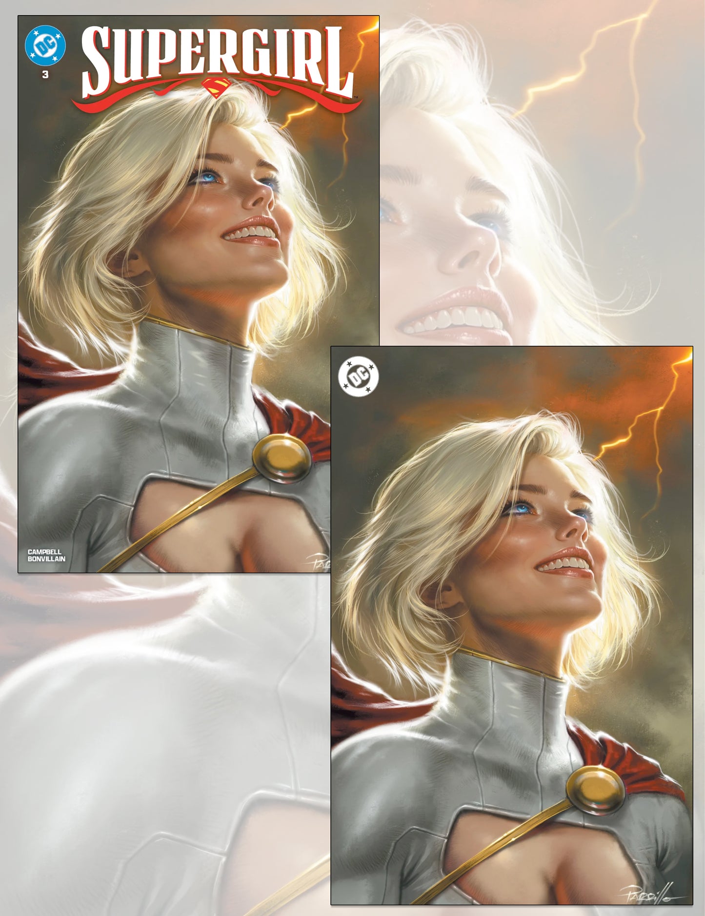 Supergirl #3 - Lucio Parrillo - Trade- und Virgin-Set