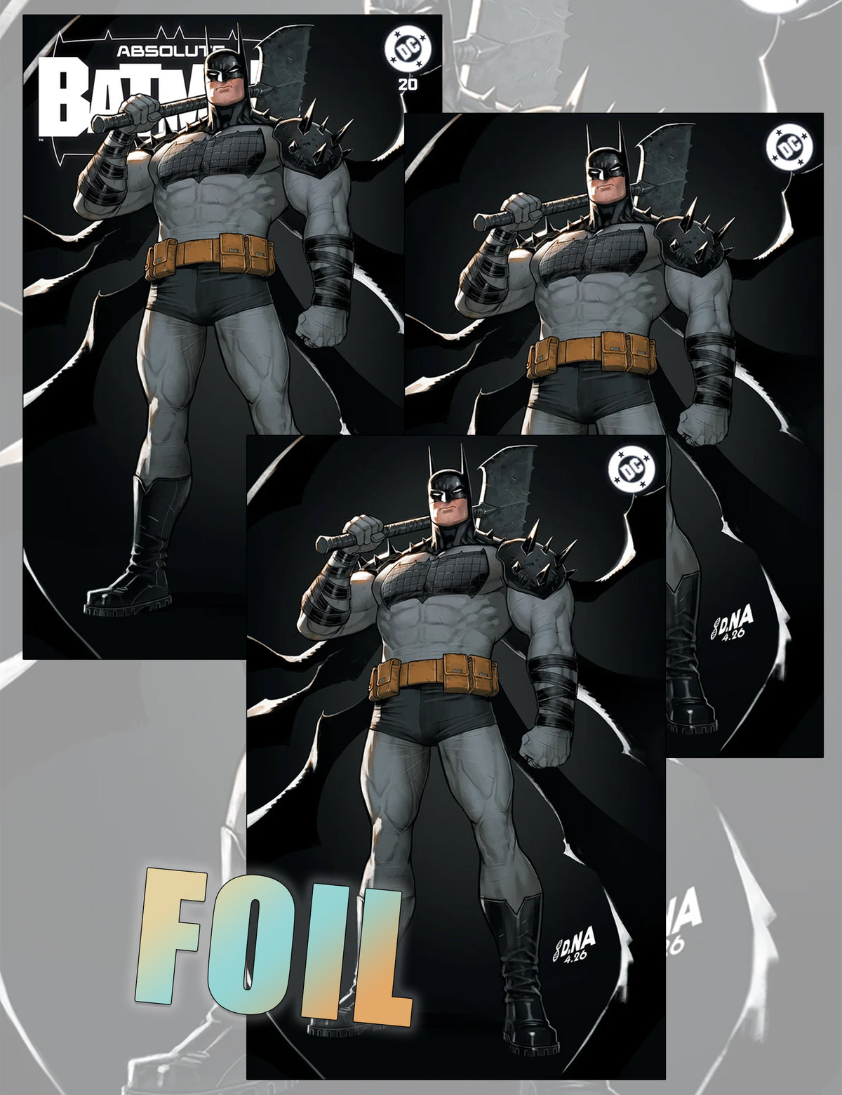 Absolute Batman #20 - David Nakayama - Trade Dress,  Virgin- und Foil-SET