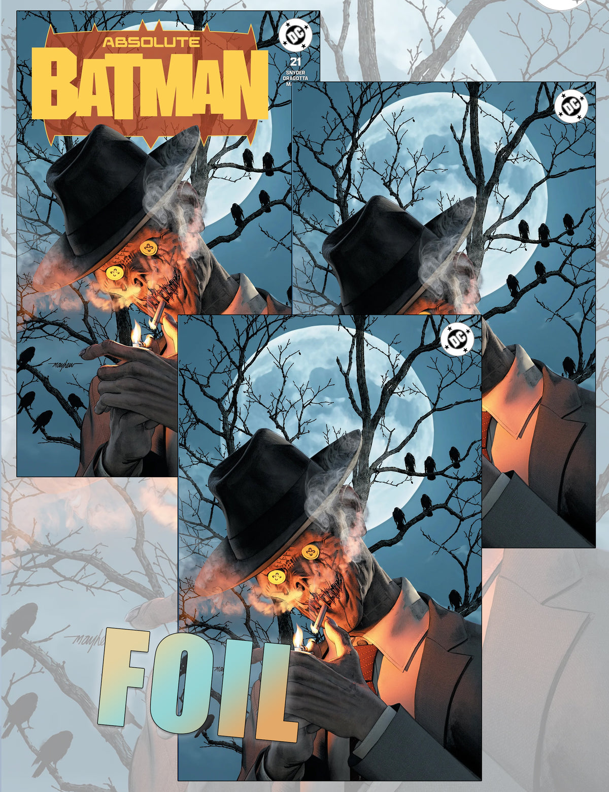 Absolute Batman #21 - Mike Mayhew - Trade Dress, Virgin- und Foil-SET