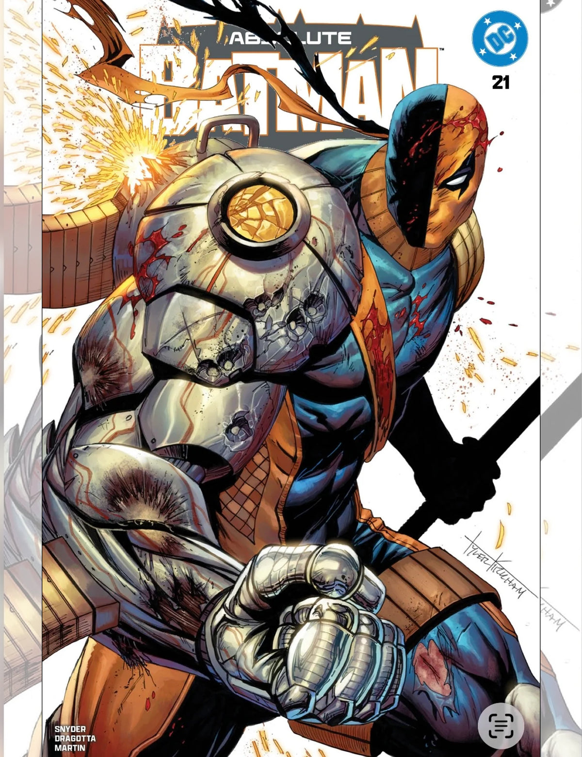 Absolute Batman #21 - Tyler Kirkham - Trade Dress Variant (Deathstroke Cover)