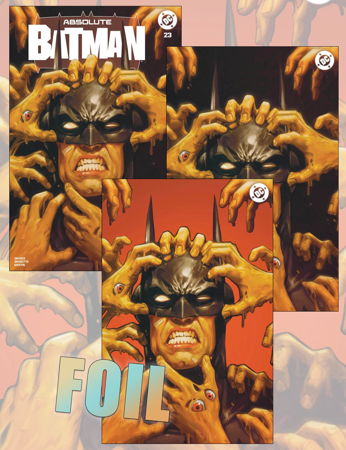Absolute Batman #23 - Francesco Tomaselli - Trade Dress, Virgin- und Foil-SET