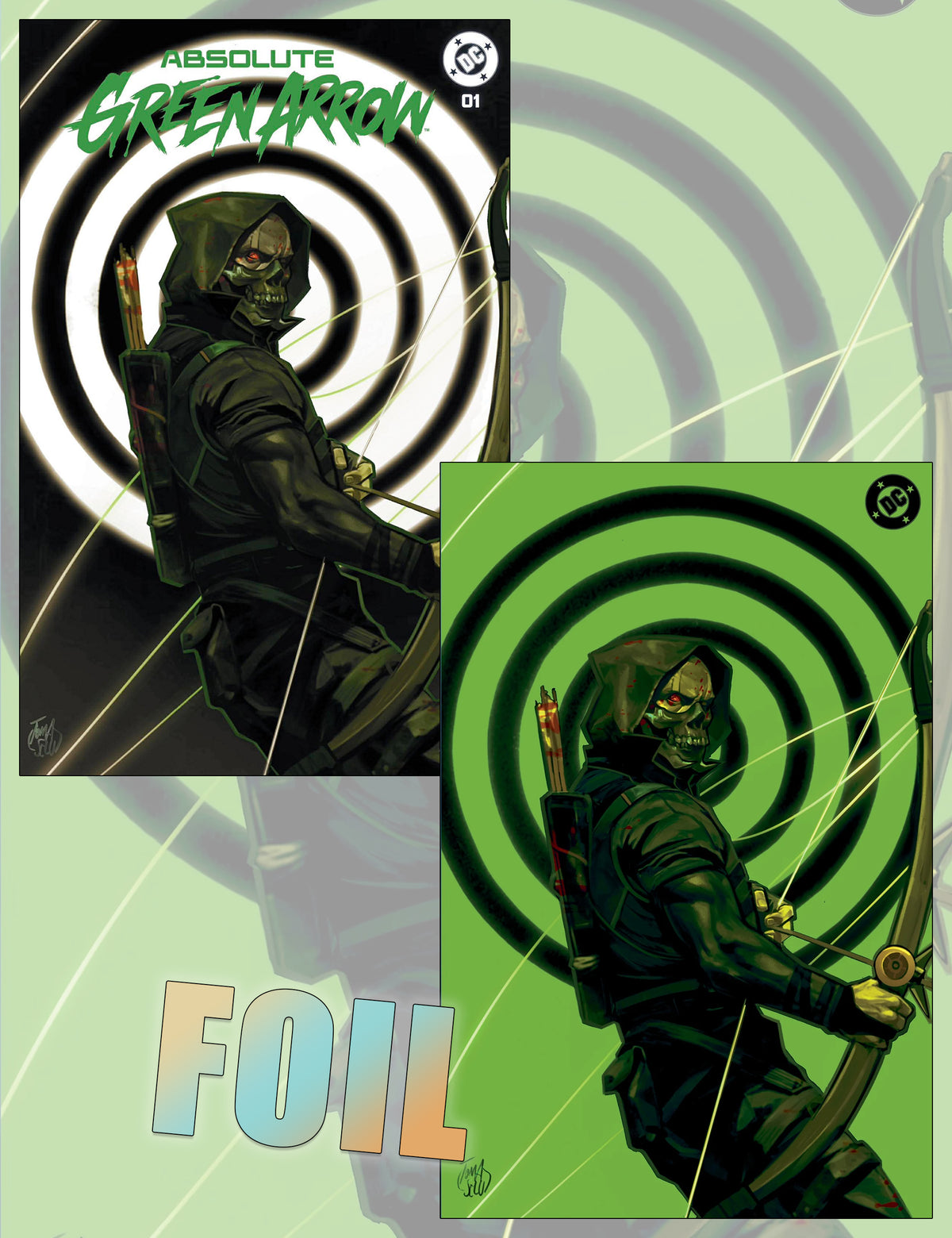 Absolute Green Arrow #1 - Francesco Tomaselli - Trade- und Foil-SET