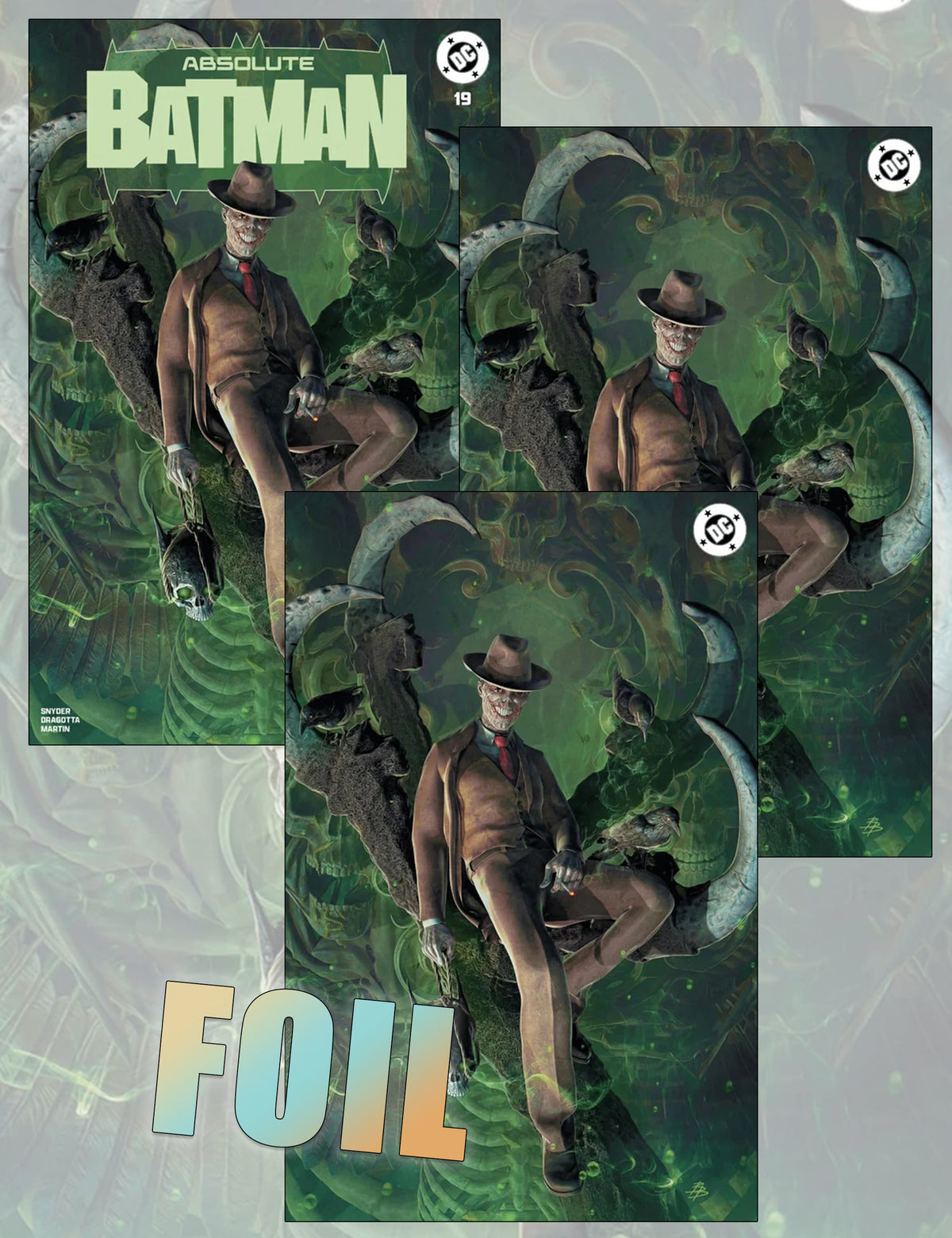 Absolute Batman #19 - Björn Barends - Trade Dress,  Virgin- und Foil-SET