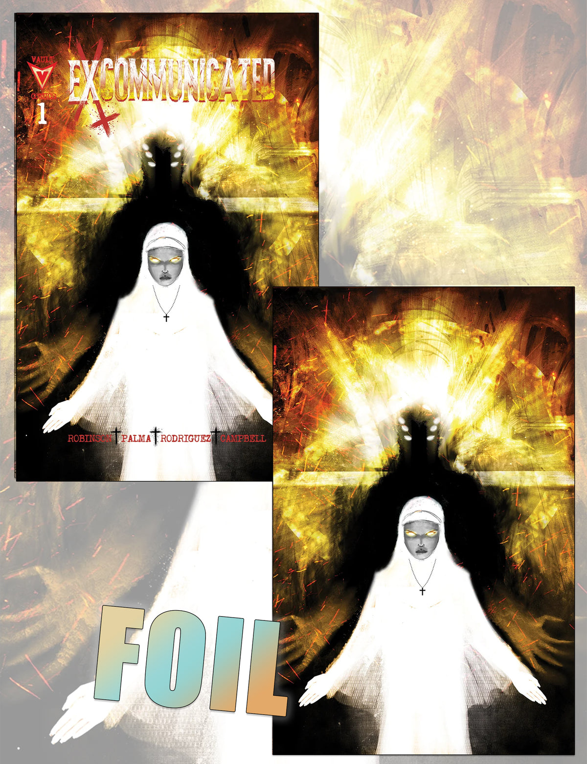 Excommunicated #1 - Jeff Monk - Trade Dress- und Virgin Foil-SET