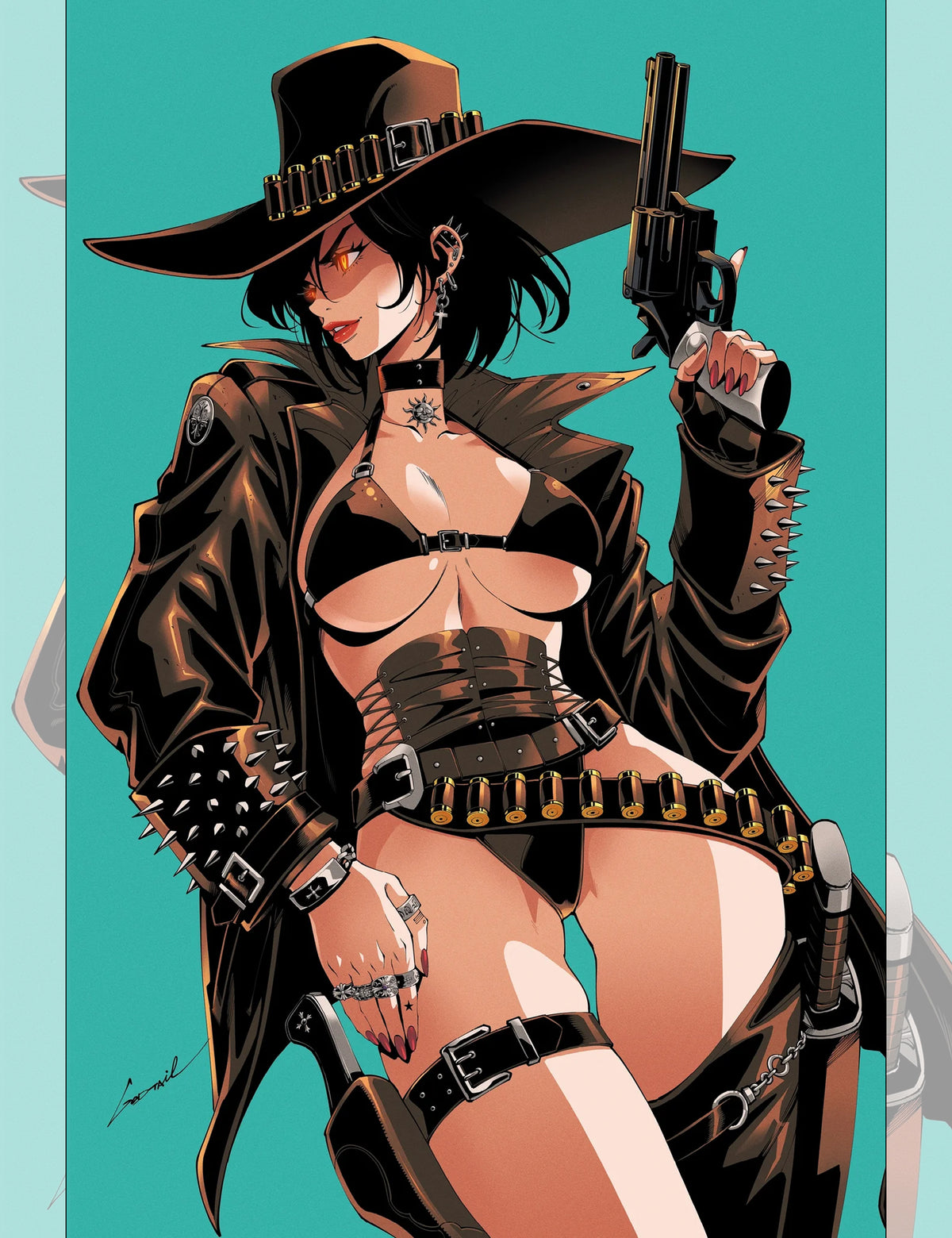 Gun Honey: Double Down #1 - Godtail - Virgin A Variant (Teal)