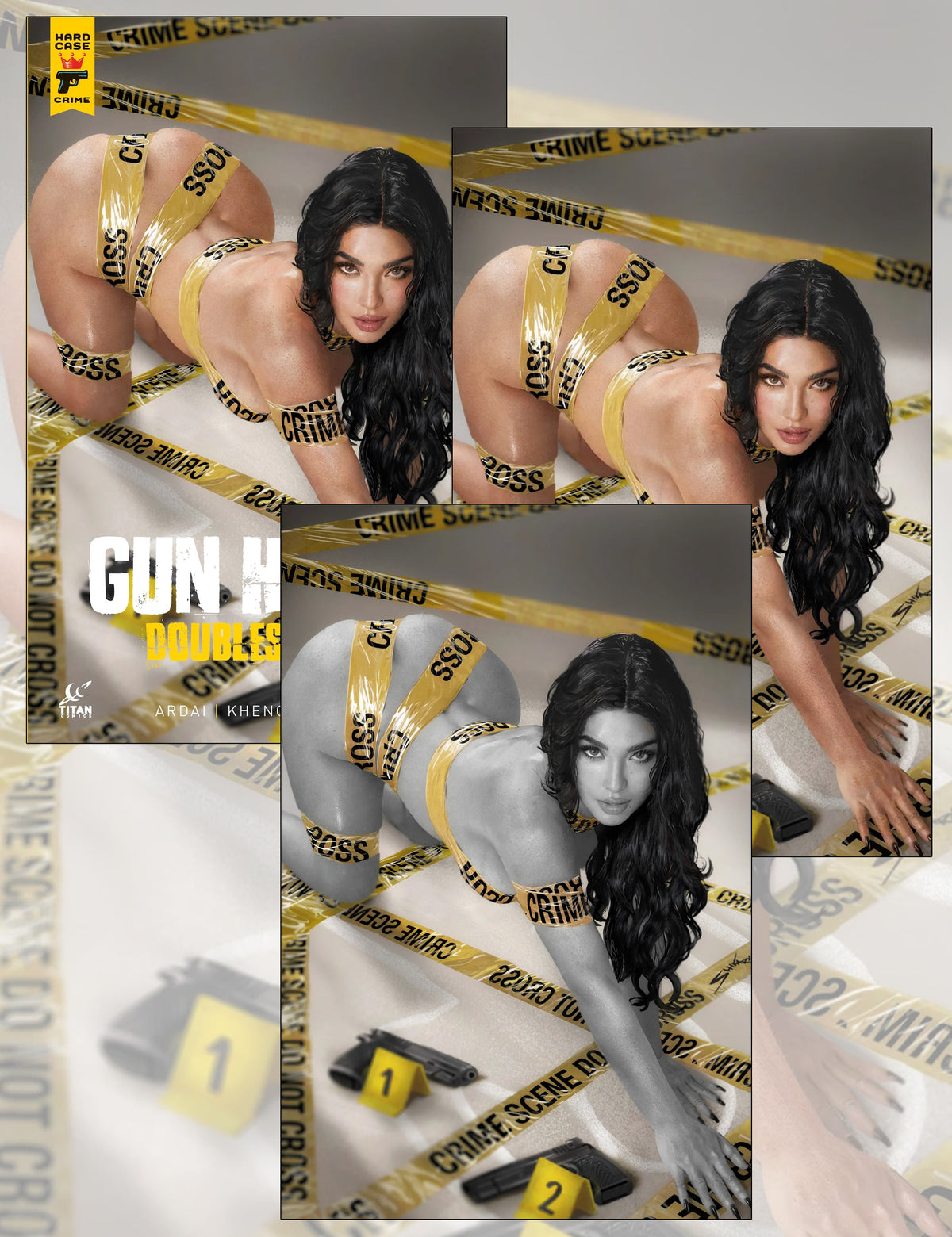 Gun Honey: Double Down #1 - Shikarii - Trade Dress- und Virgin A + B-SET