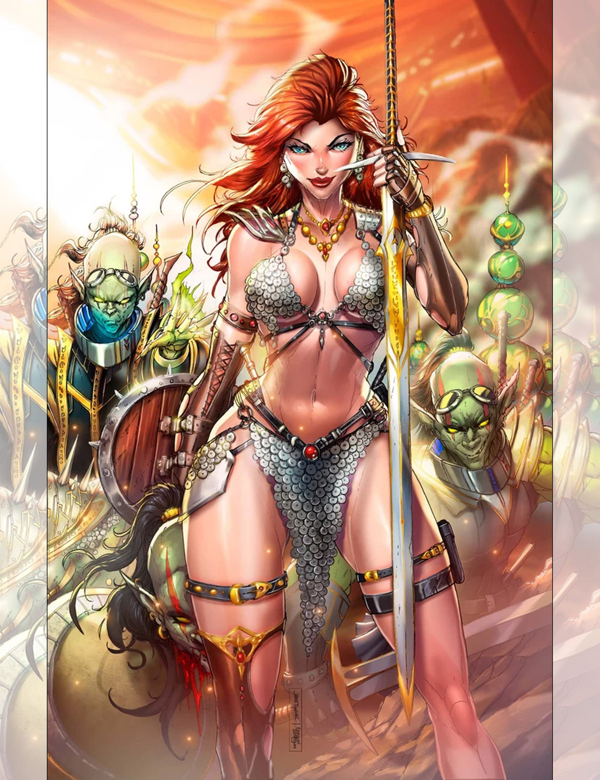 Red Sonja #1 - Jamie Tyndall - Virgin Cave Variant