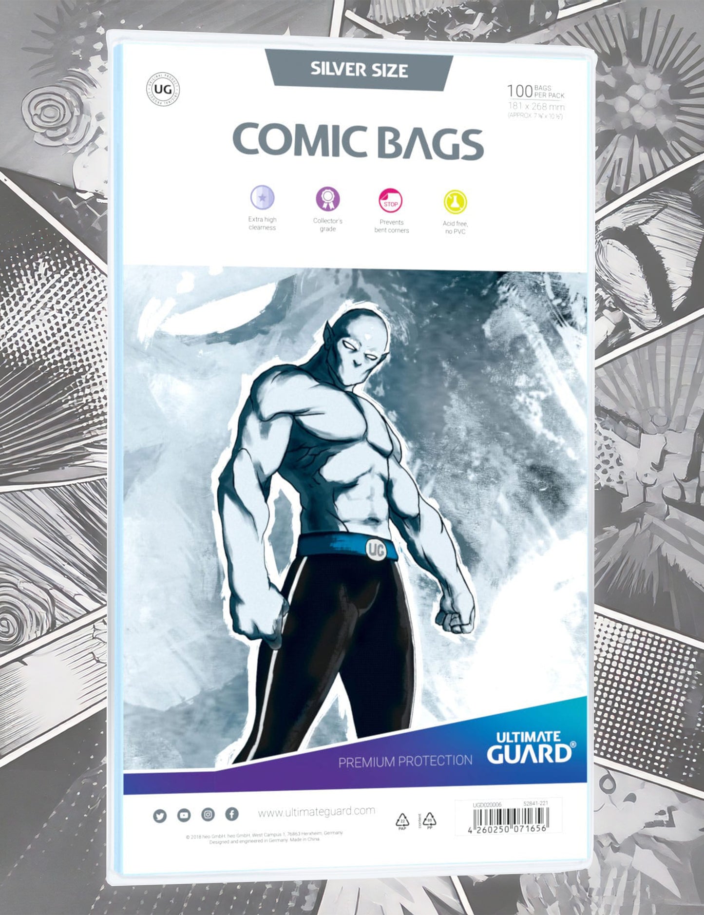 Ultimate Guard - Comic Bags - Silver Size (100)
