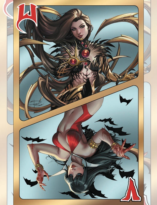 Vampirella x Witchblade #1  - Sabine Rich - Virgin Gold Variant - EXKLUSIV