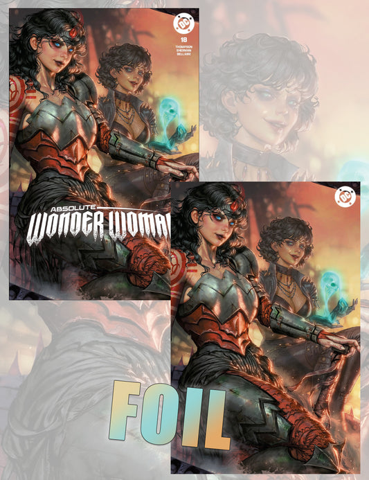 Absolute Wonder Woman #18 - Kyuyong EOM - Trade- und Orange Foil-Variant Set