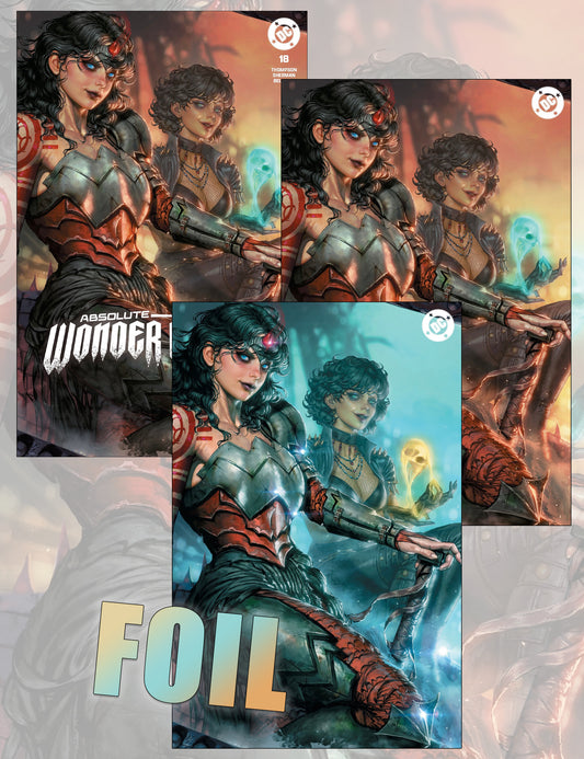 Absolute Wonder Woman #18 - Kyuyong EOM - Trade-, Virgin und Blue Foil Set