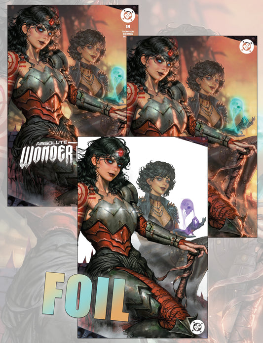 Absolute Wonder Woman #18 - Kyuyong EOM - Trade-, Virgin und Silver Foil Set