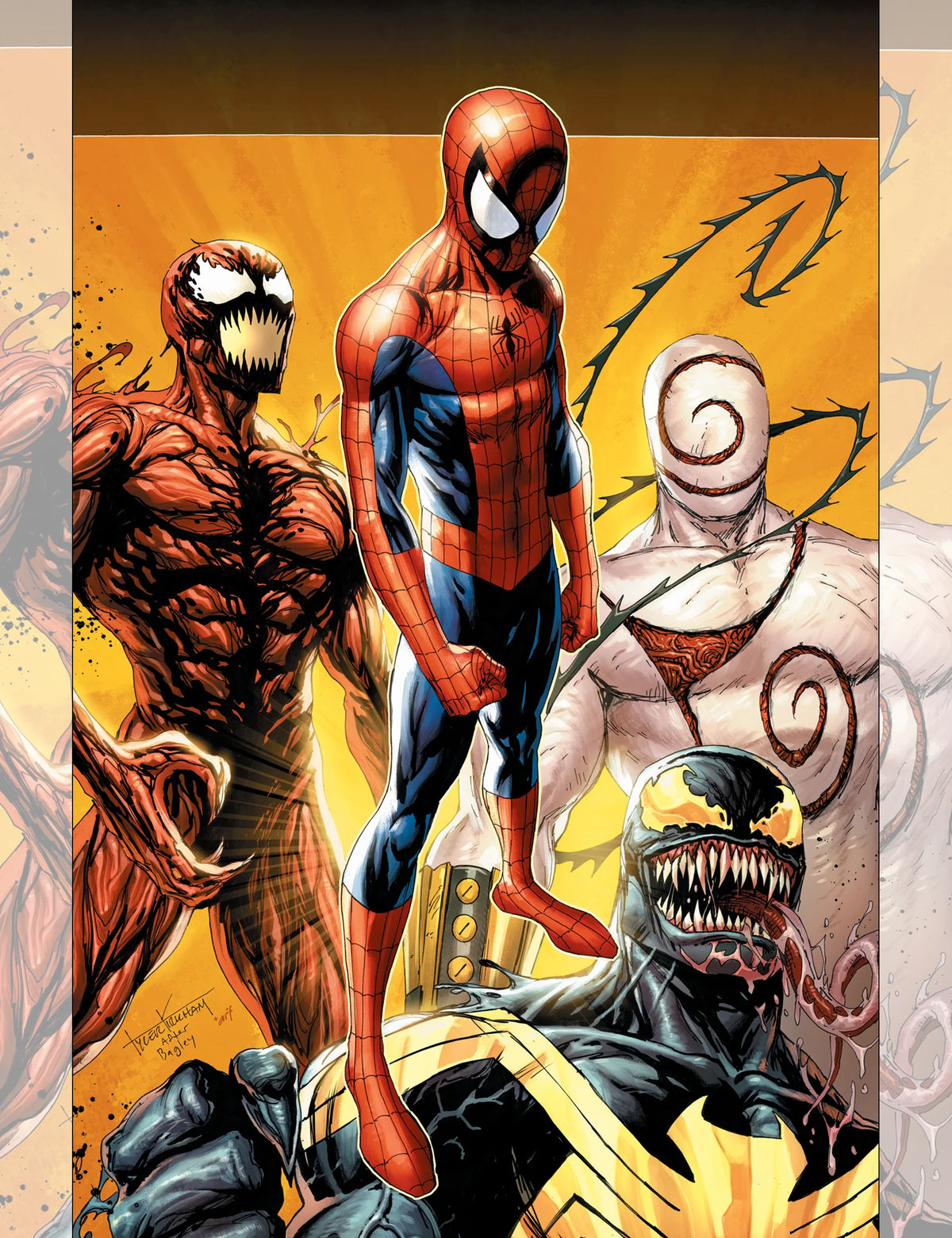 ASM / Venom: Death Spiral #1 - Tyler Kirkham - Virgin Variant (B)