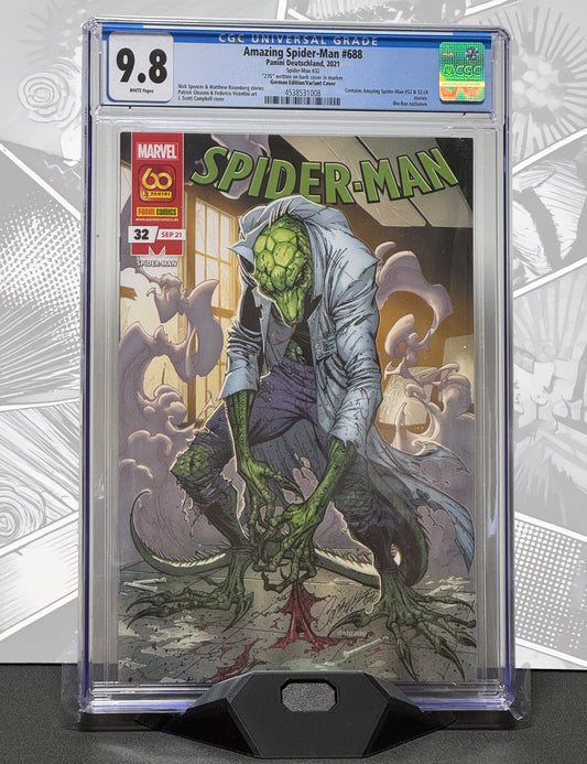 Spider-Man #32 (Panini 2021) - J. Scott Campbell Variant - BluBox - CGC 9.8