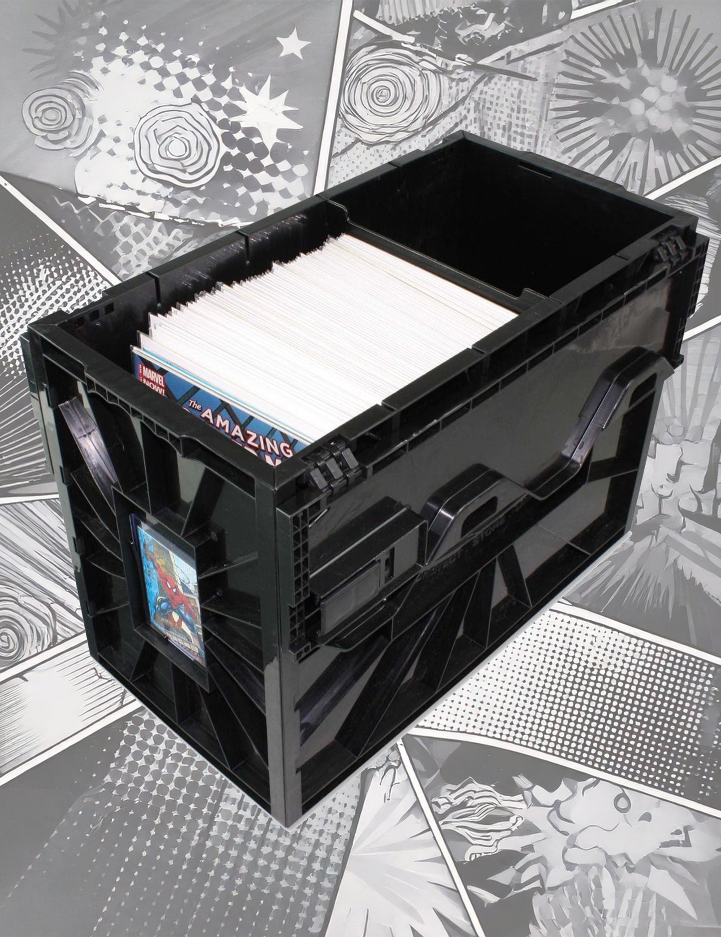 BCW - Short Comic Book Bin - Black