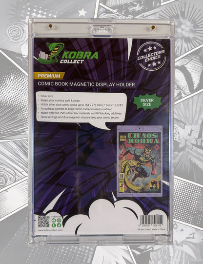 Kobra Collect - Comic Book Magnetic Holder - Silver Size