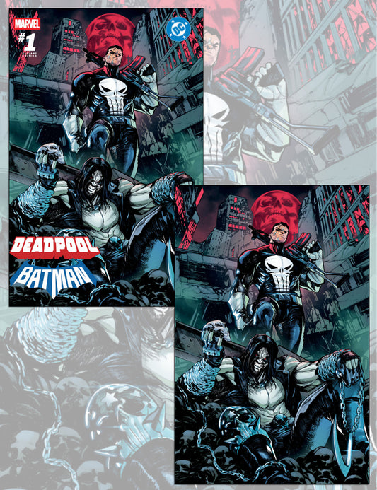 Deadpool / Batman #1 - Alessandro Cappuccio - Trade- + Virgin-Set