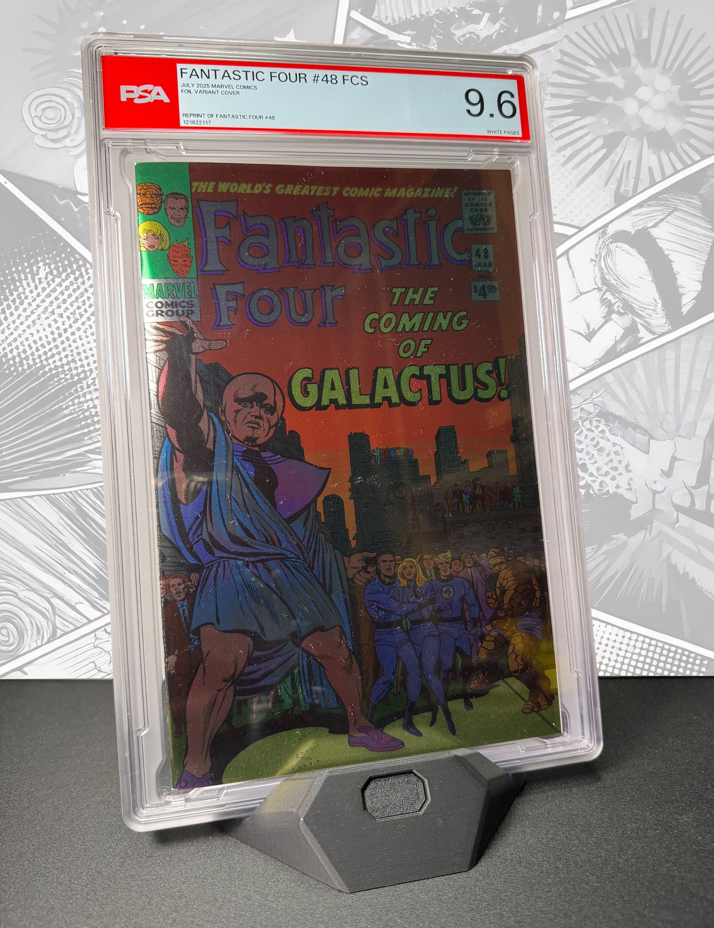 Fantastic Four #48 - Facsimile Foil Edition - PSA 9.6