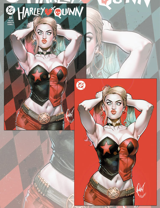 Harley Quinn #51 - Cedric Poulat - Trade- und Virgin-Set