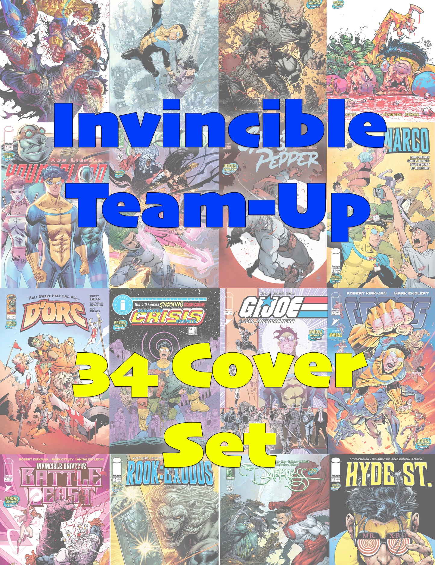 Invincible Team-Up Set mit allen 34 Cover