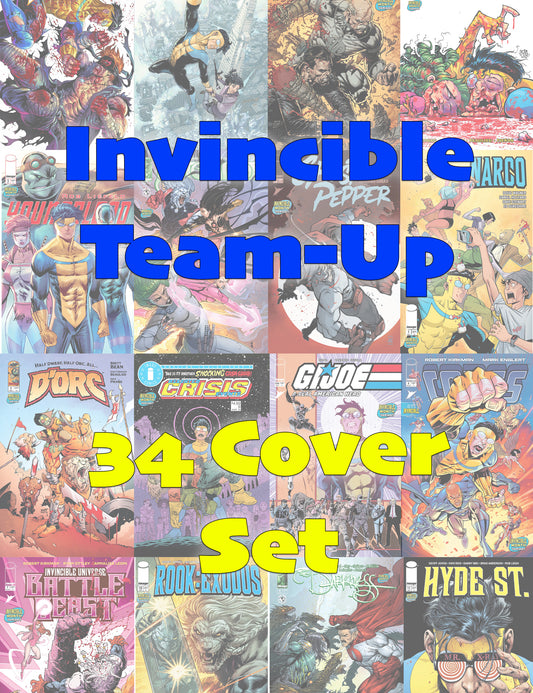 Invincible Team-Up Set mit allen 34 Cover