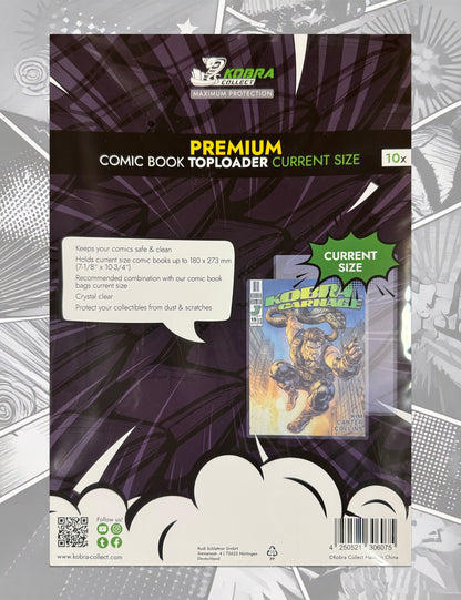10x Kobra Collect - Current Size - Comic Book Toploader Premium
