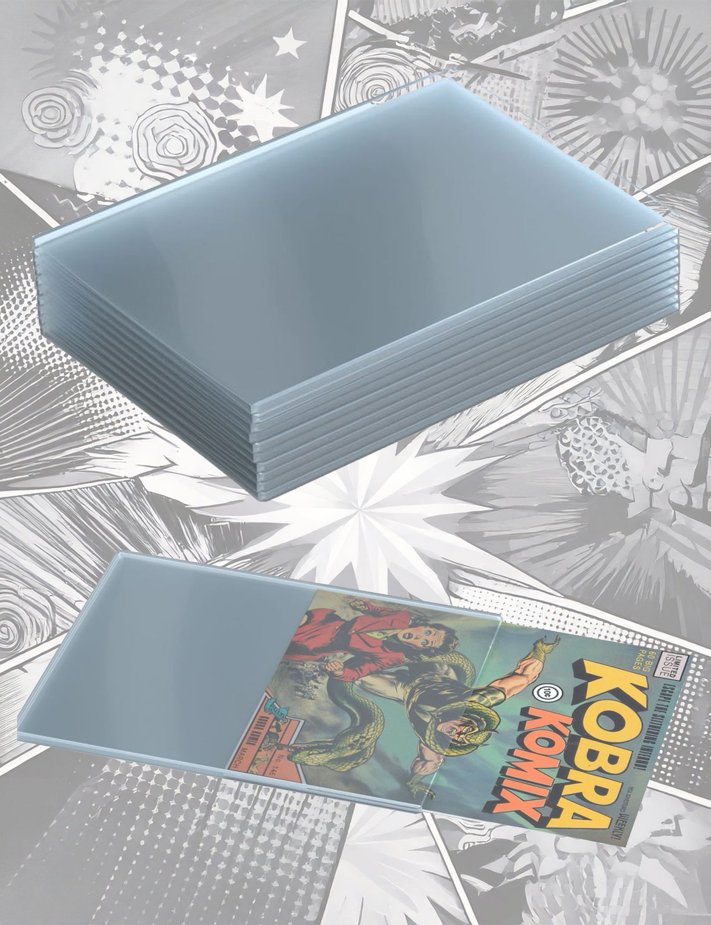 10x Kobra Collect - Golden Size - Comic Book Toploader Premium