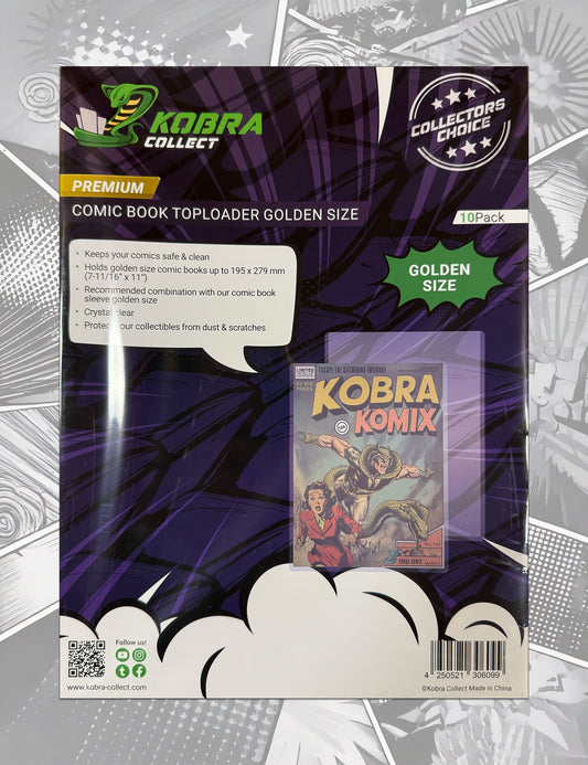 10x Kobra Collect - Golden Size - Comic Book Toploader Premium