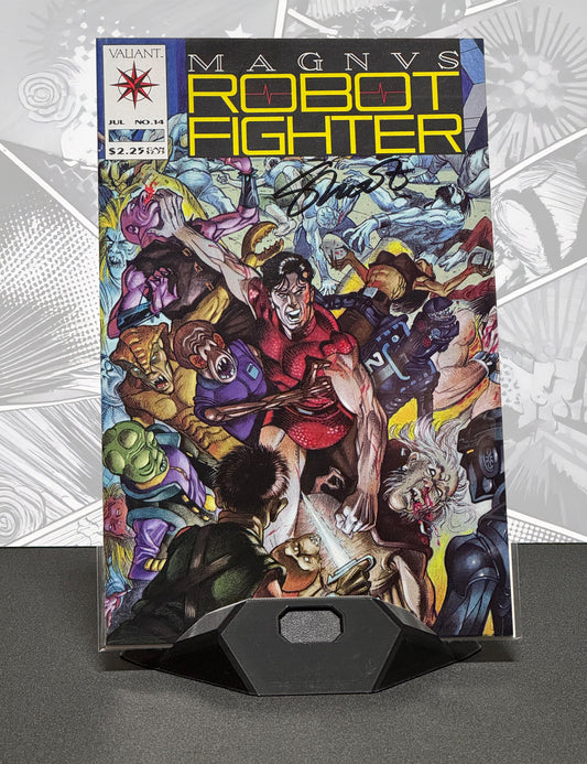 Magnus Robot Fighter #14 - Signiert von Jim Shooter mit COA