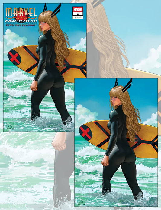 Marvel Swimsuit Special #1 - Ivan Talavera - Trade Dress- und Virgin Variant-SET