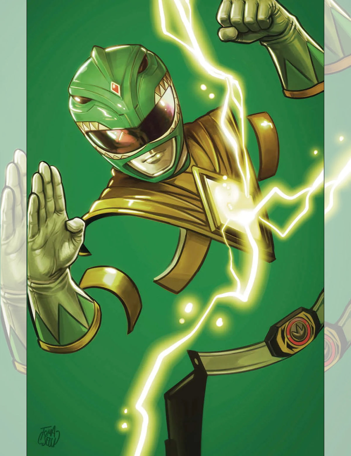 Power Rangers Green #1 - Francesco Tomaselli - Virgin Variant