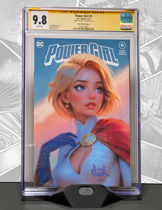 Power Girl #5 - Will Jack Variant - CGC Signiert 9.8