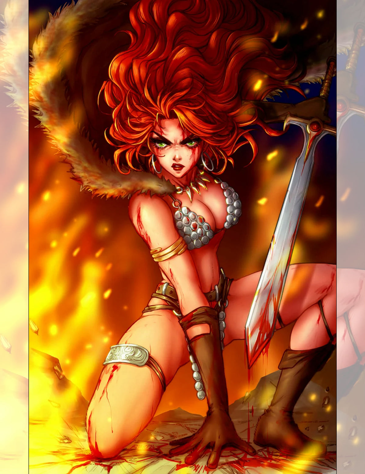 Red Sonja #1 - Anna Zhuo - Virgin Variant