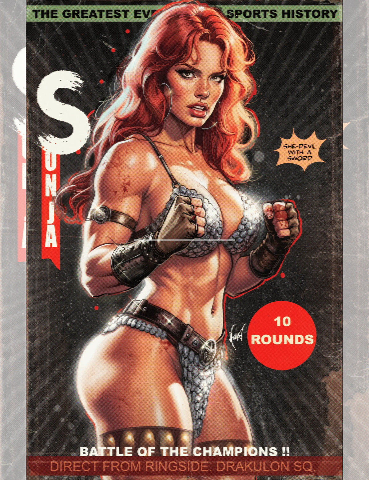Red Sonja #1 - Cedric Poulat - Trade Dress Variant
