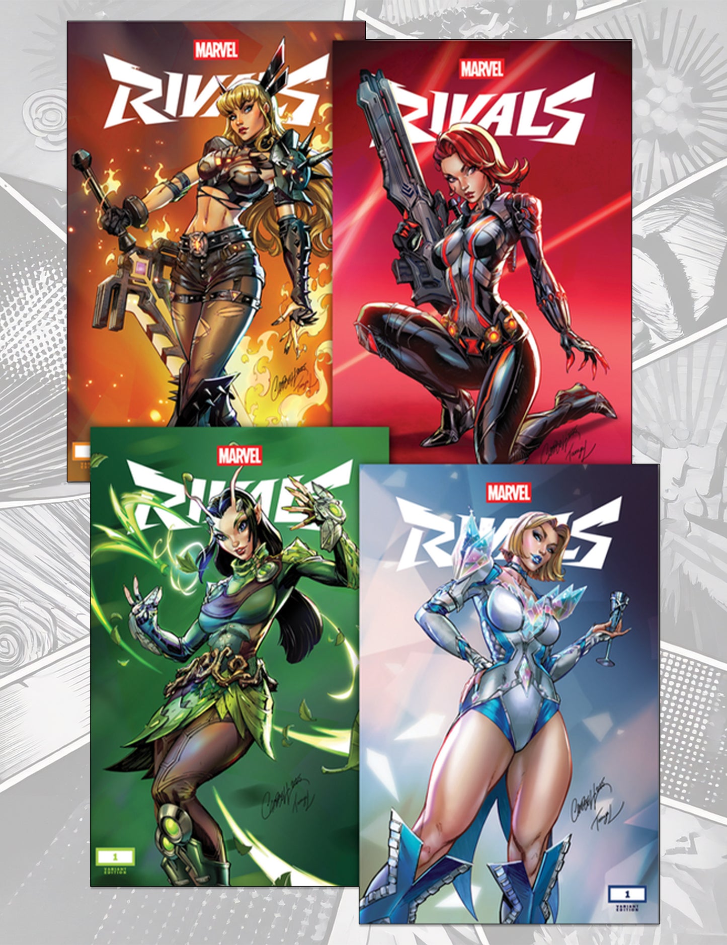 Marvel Rivals: Ignite #1 - J. Scott Campbell Set
