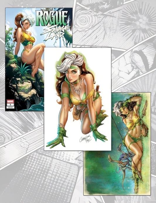 Rogue: The Savage Land #5 - J. Scott Campbell - DEF Set