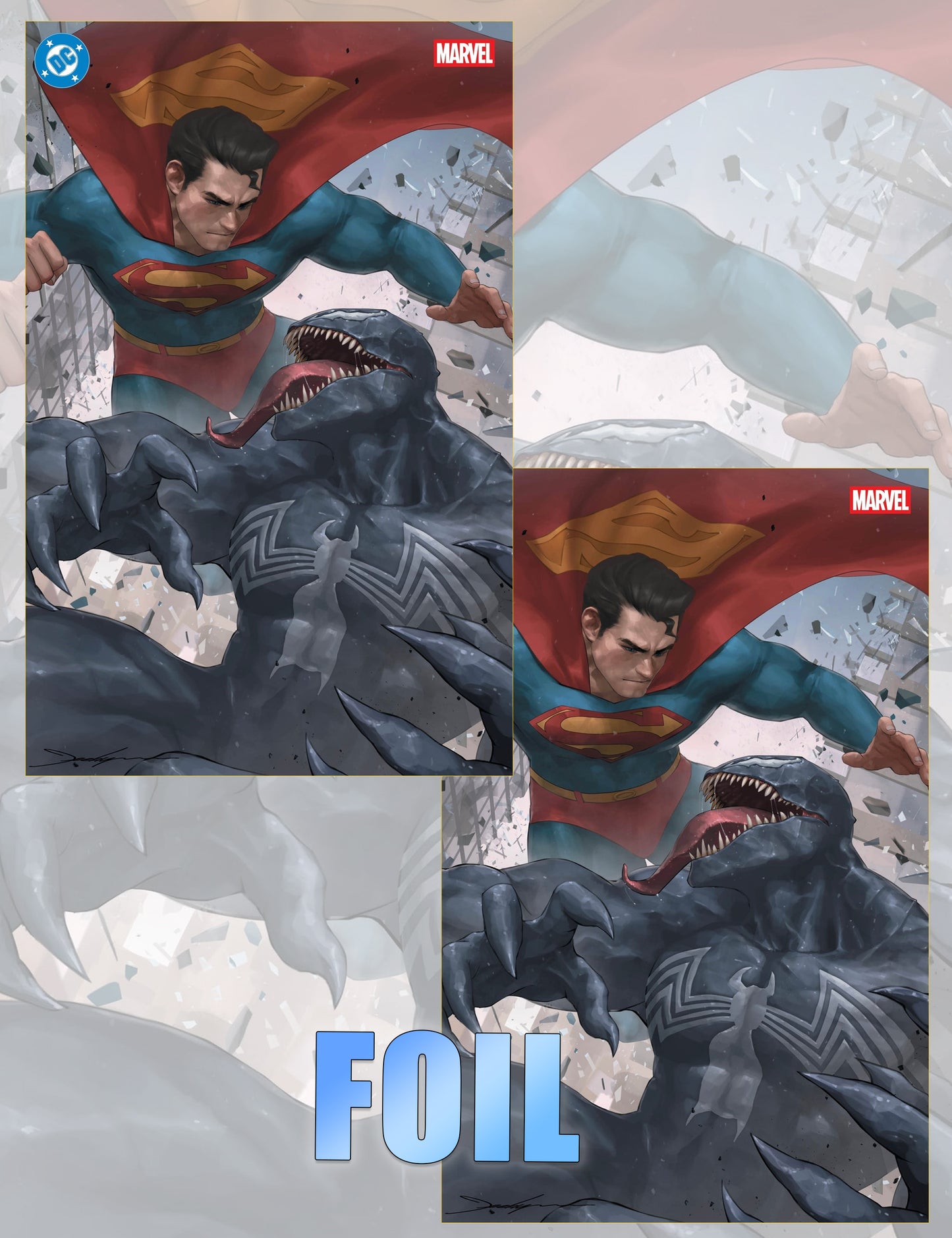 Superman / Spider-Man #1 - Jeehyung Lee - Virgin- und Foil-Set