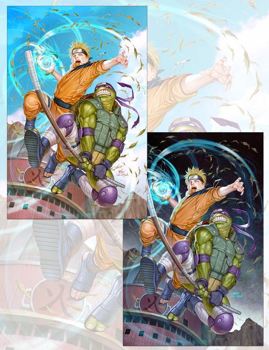 Teenage Mutant Ninja Turtles x Naruto #2 - Inhyuk Lee - MegaCon 2025 Virgin-Set