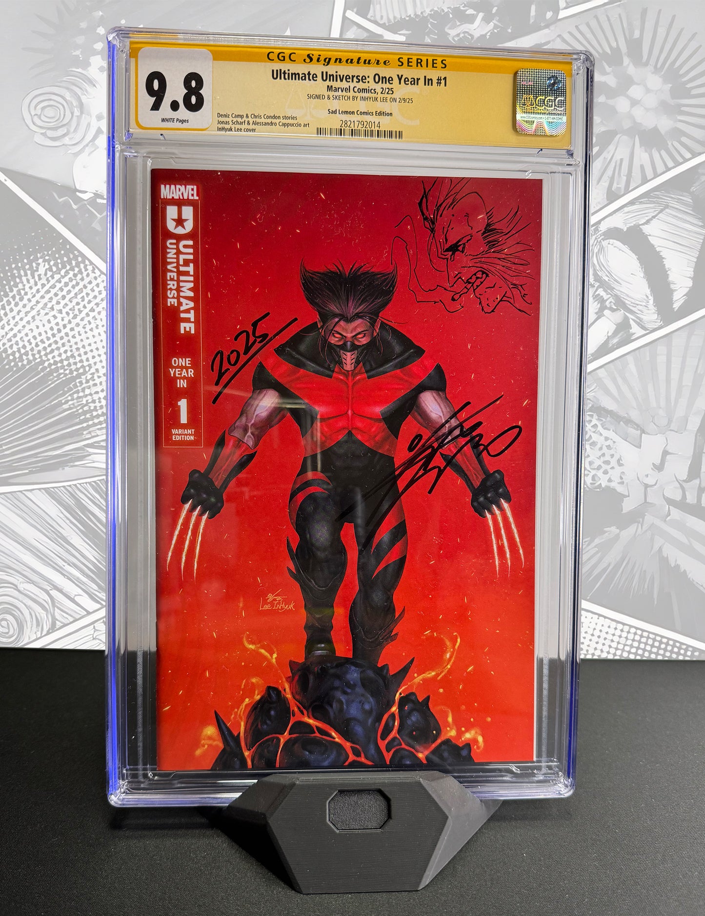 Ultimate Universe: One Year In #1 - Inhyuk Lee - CGC Signiert + Remark 9.8