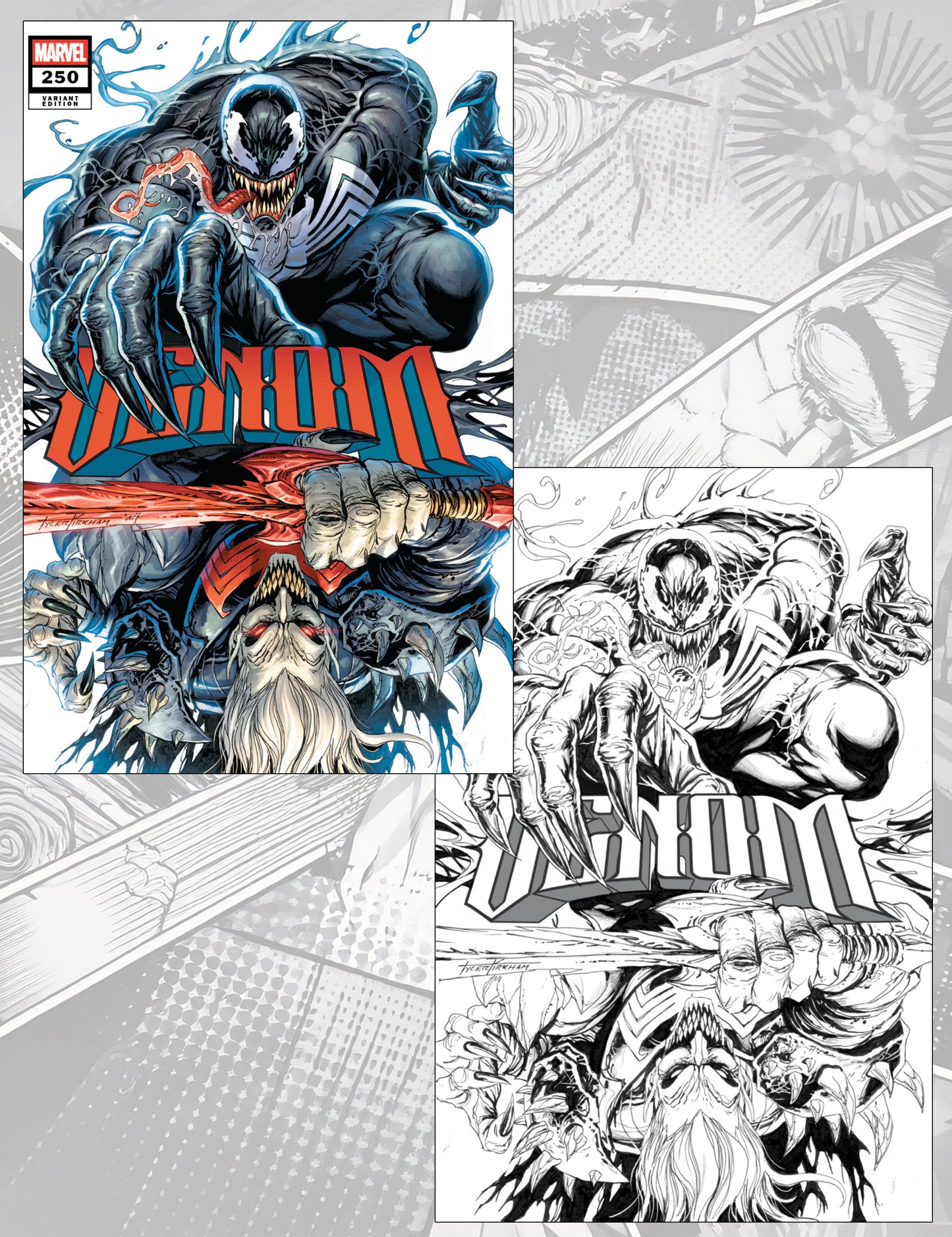 Venom #250 - Tyler Kirkham - Trade- und Sketch-Set