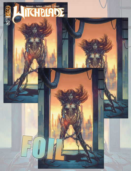 Witchblade #19 - Tiago Da Silva - Trade Dress, Virgin- und Foil-SET